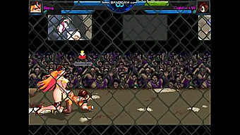 Roxy And Fighterlv1'S Erotic Battle In The Realm Of Mugen