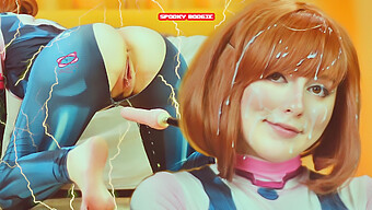 Remaja 18+ Dientot Oleh Mesin Seks Di Cosplay My Hero Academia